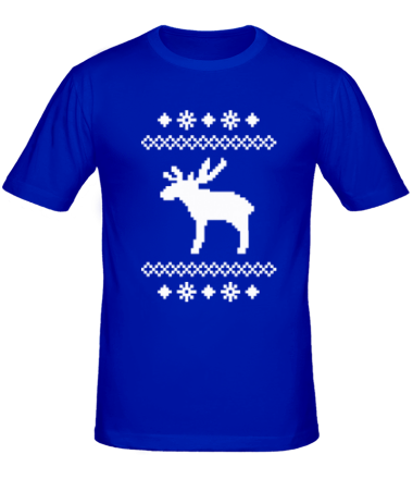 Мужская футболка Свитер с оленем