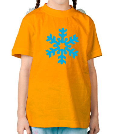 Детская футболка Красивая снежинка