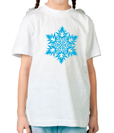 Детская футболка Остроугольная снежинка