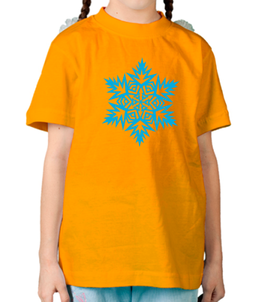 Детская футболка Остроугольная снежинка