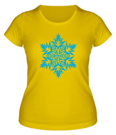 Женская футболка Остроугольная снежинка