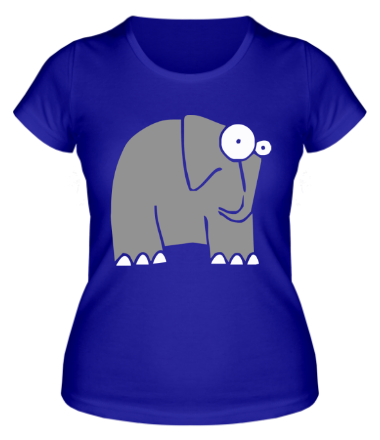Женская футболка Слон