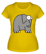 Женская футболка Слон фото