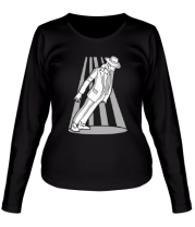 Женская футболка длинный рукав Майкл Джексон фото