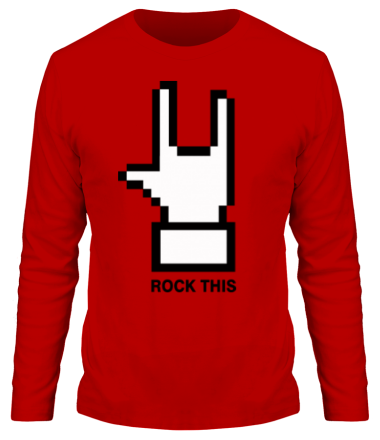 Мужская футболка длинный рукав Rock this