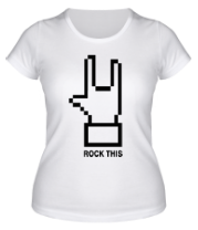 Женская футболка Rock this фото