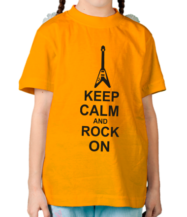 Детская футболка Keep calm and rock on