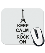 Коврик для мыши Keep calm and rock on фото