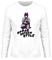 Мужская футболка длинный рукав Gotham style фото