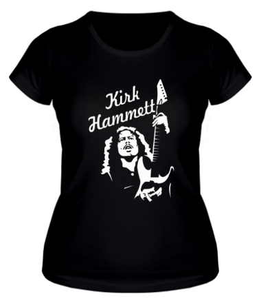 Женская футболка Кирк Хаммет, Metallika