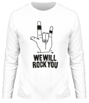 Мужская футболка длинный рукав We will rock you фото
