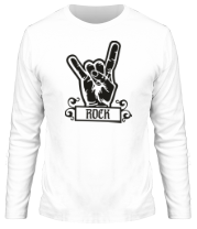 Мужская футболка длинный рукав Rock (Рок) фото