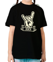 Детская футболка Rock (Рок) glow фото