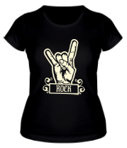 Женская футболка Rock (Рок) glow фото