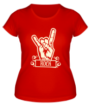 Женская футболка Rock (Рок) glow фото