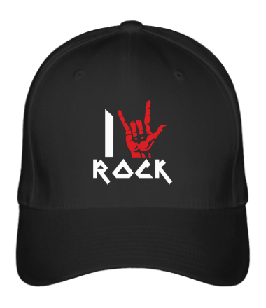 Бейсболка I love rock