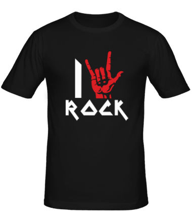 Мужская футболка I love rock