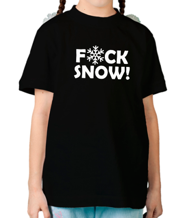 Детская футболка f@ck snow
