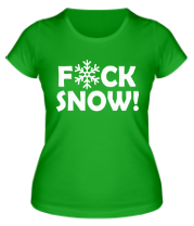 Женская футболка f@ck snow фото