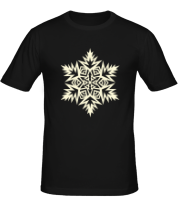 Мужская футболка Остроугольная снежинка (свет) фото