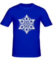 Мужская футболка Остроугольная снежинка (свет) фото