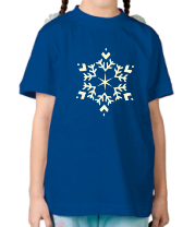 Детская футболка Снежинка glow фото