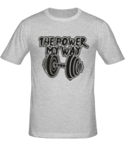 Мужская футболка The power my may фото