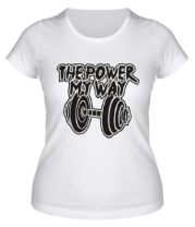 Женская футболка The power my may фото