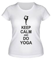 Женская футболка Do yoga фото