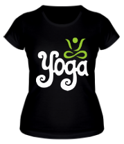 Женская футболка Yoga фото