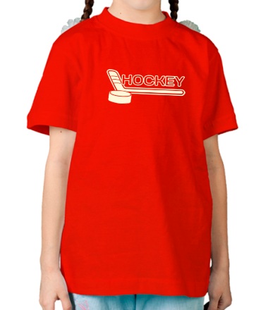 Детская футболка Hockey (Хоккей) glow
