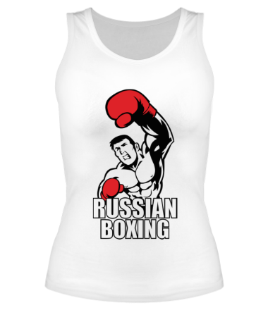 Женская майка борцовка Russian boxing