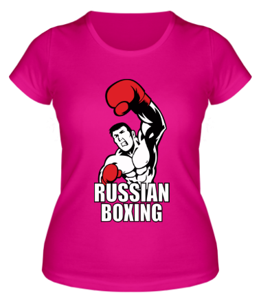 Женская футболка Russian boxing
