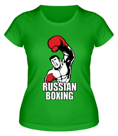 Женская футболка Russian boxing