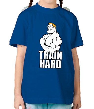 Детская футболка Train hard(Тренируйся усердно)