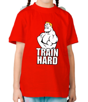 Детская футболка Train hard(Тренируйся усердно) фото