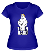 Женская футболка Train hard(Тренируйся усердно) фото
