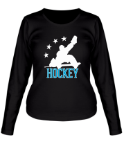 Женская футболка длинный рукав Hockey фото
