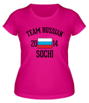 Женская футболка Team russian 2014 sochi фото