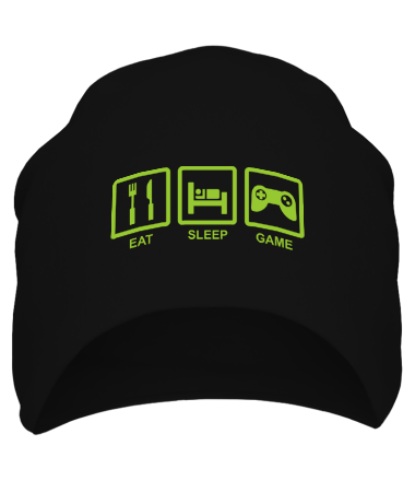 Шапка Eat, sleep, game