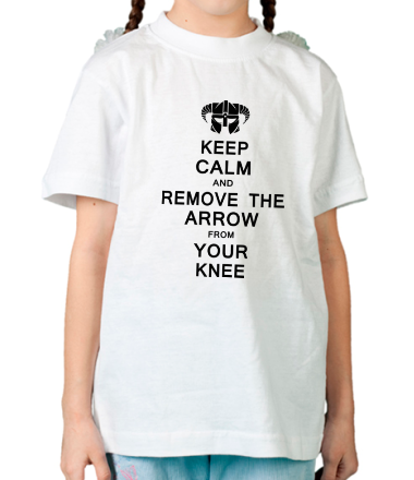 Детская футболка Keep Calm And remove the arow