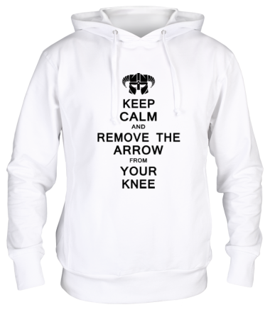 Толстовка худи Keep Calm And remove the arow