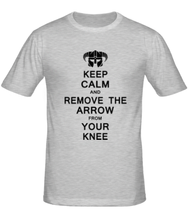 Мужская футболка Keep Calm And remove the arow