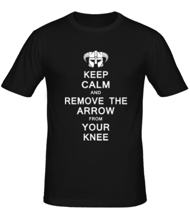 Мужская футболка Keep Calm And remove the arow