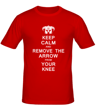 Мужская футболка Keep Calm And remove the arow