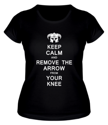 Женская футболка Keep Calm And remove the arow