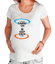 Футболка для беременных Keep calm... (portal)