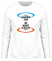 Мужская футболка длинный рукав Keep calm... (portal) фото