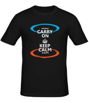 Мужская футболка Keep calm... (portal)