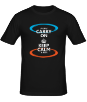 Мужская футболка Keep calm... (portal) фото